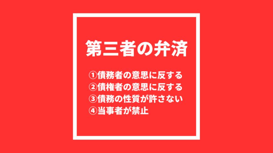 第三者の弁済について