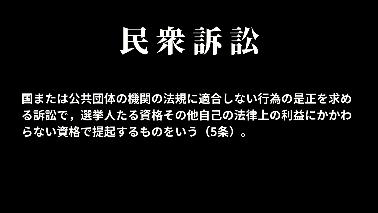 民衆訴訟