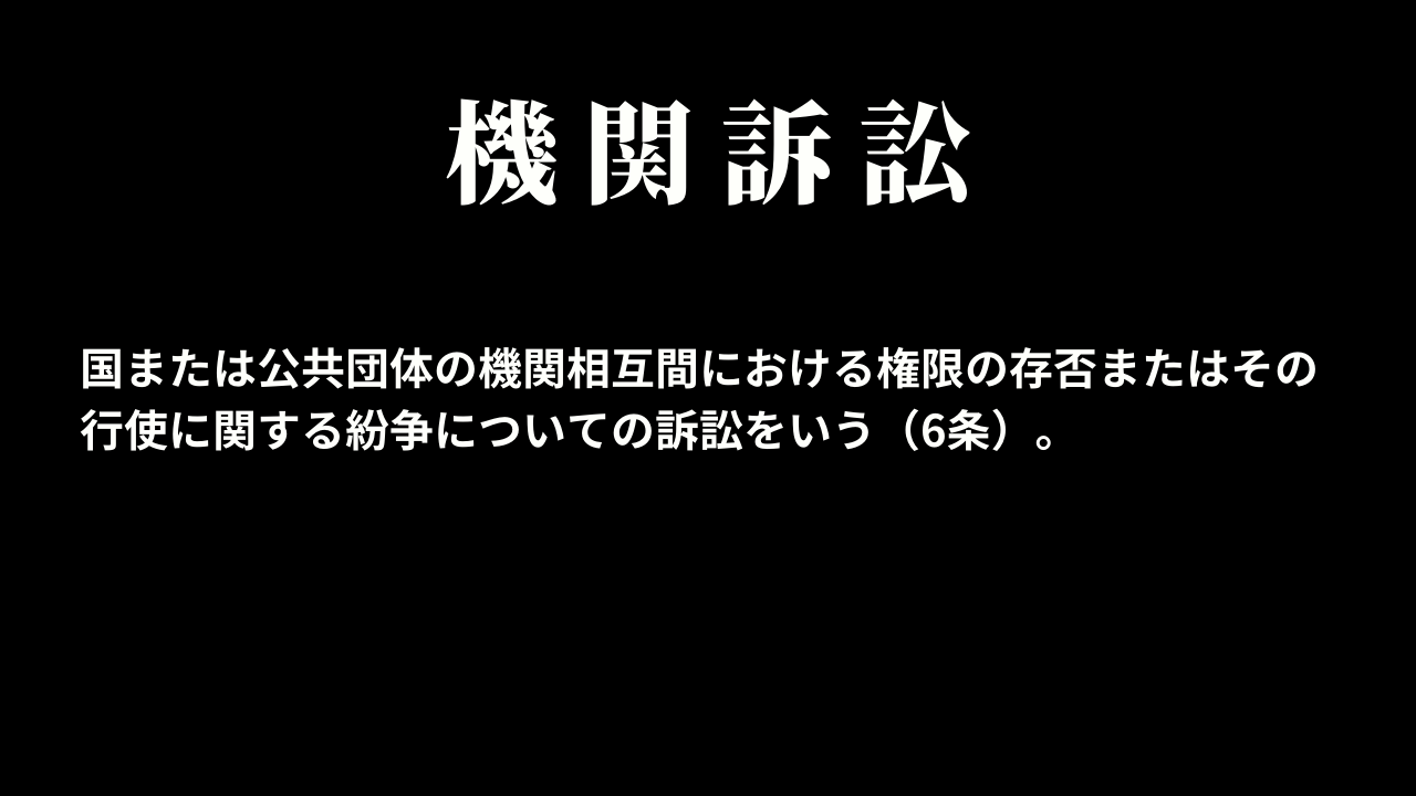 機関訴訟