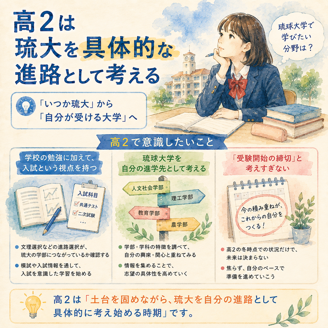 高2は琉大を具体的な進路として考える