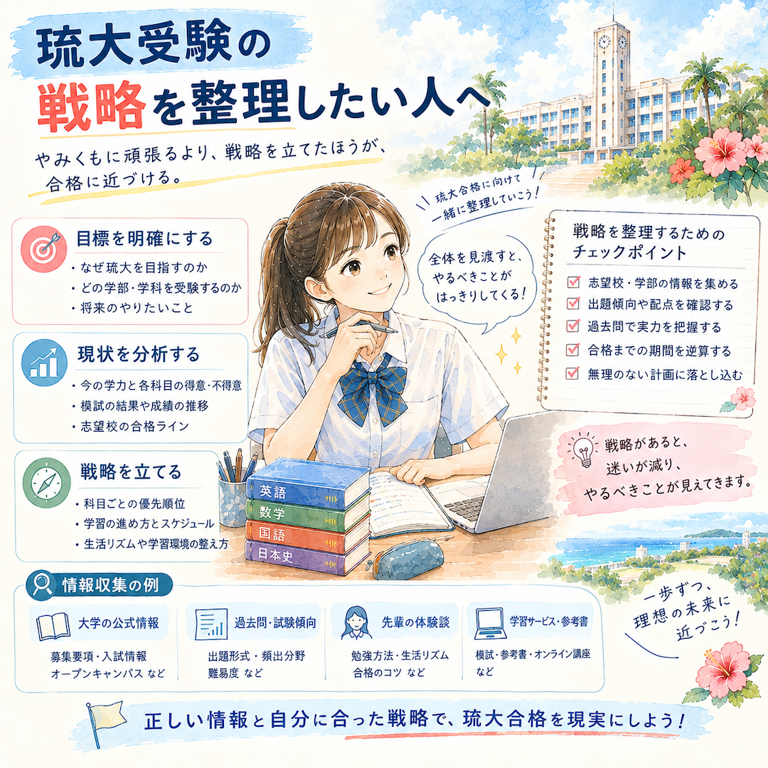 琉大受験の戦略を整理したい人へ