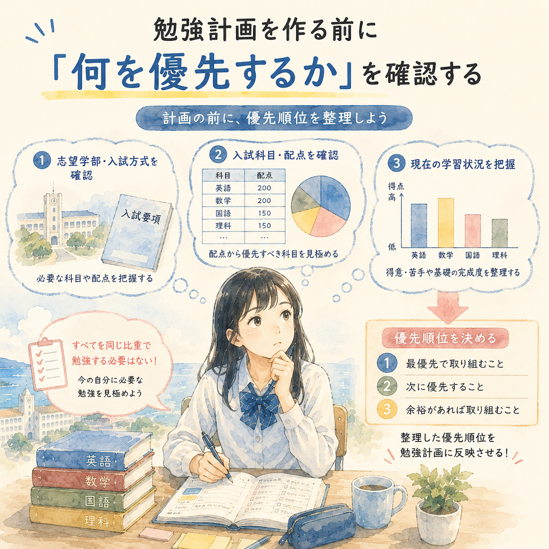 勉強計画を作る前に「何を優先するか」を確認する