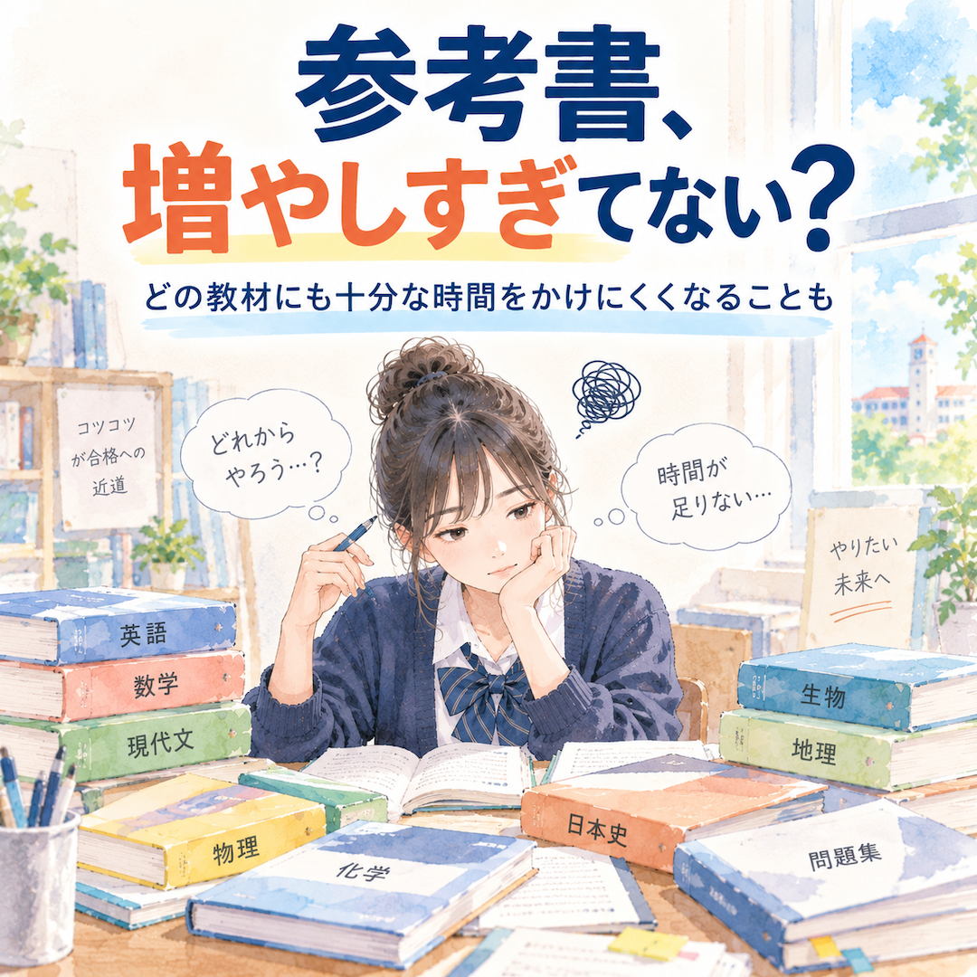 琉大受験で参考書を増やしすぎないほうがいい理由