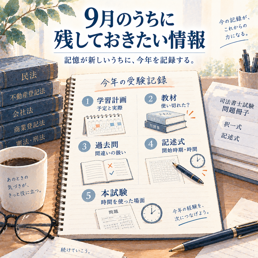 9月のうちに残しておきたい情報